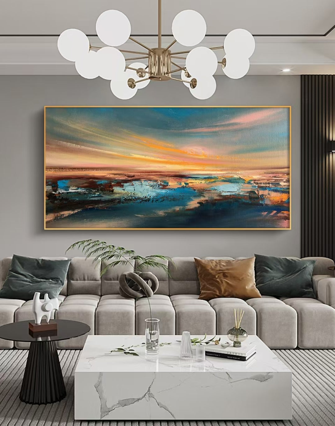 Onlookers Art | Oil Painting | Skyrun Abstract Oil Painting