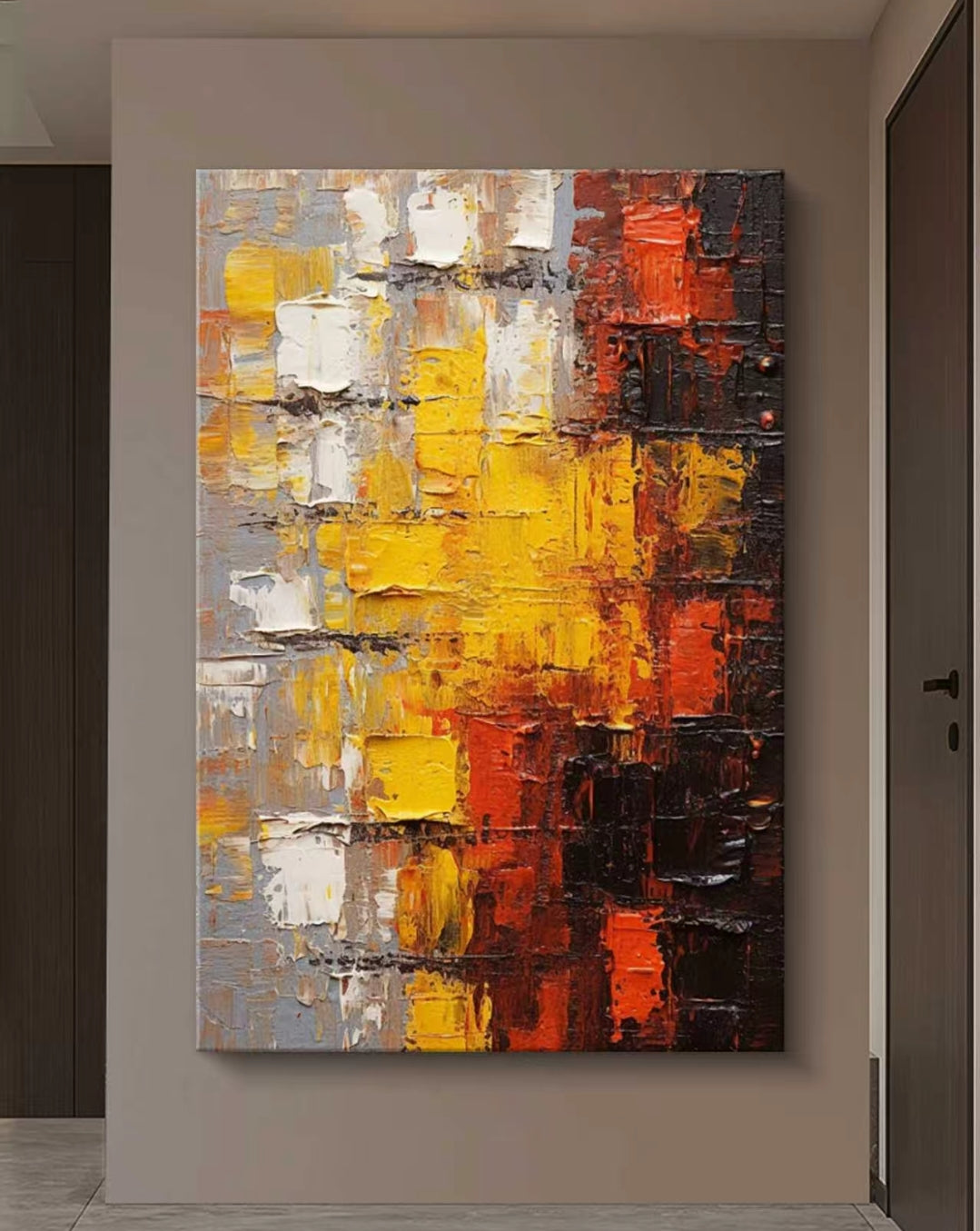 Eternal Glow Abstract Oil Painting