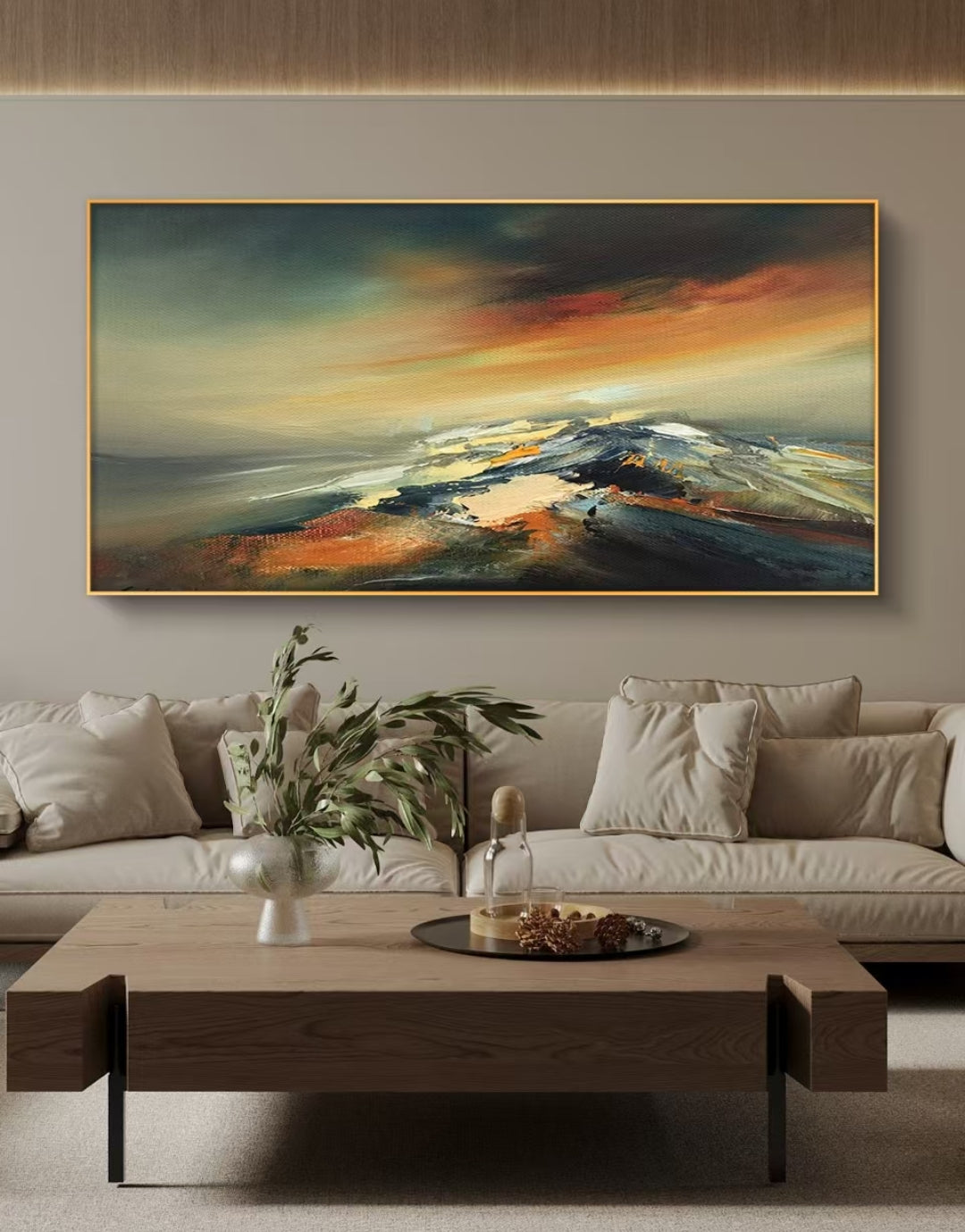 Onlookers Art | Oil Painting | Elevation Abstract Oil Painting