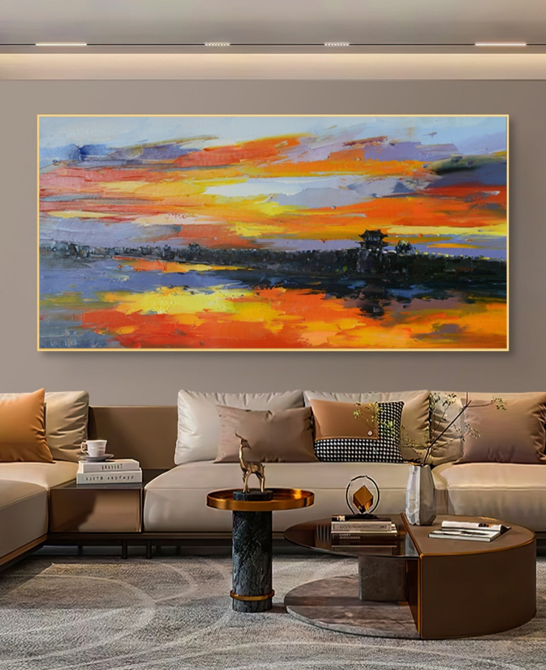 Onlookers Art | Oil Painting | Midnight Flame Oil Painting