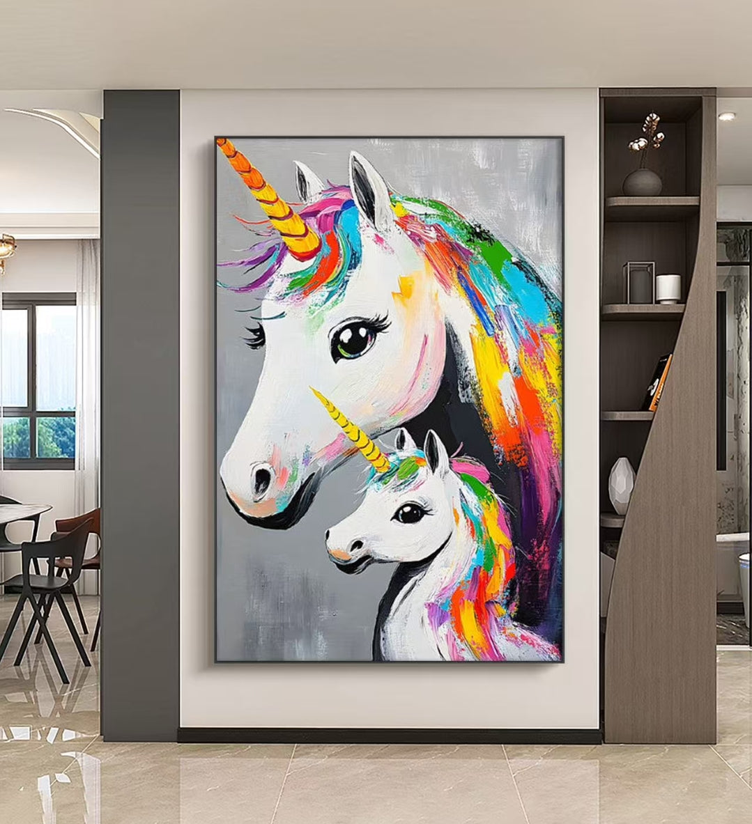 Onlookers Art | Oil Painting | Unicorn Pride Oil Painting