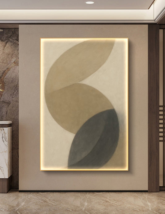 Onlookers Art | Oil Painting | Ovalappy Abstract Oil Painting