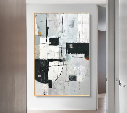 Onlookers Art | Oil Painting | Timeless Tone Abstract Oil Painting