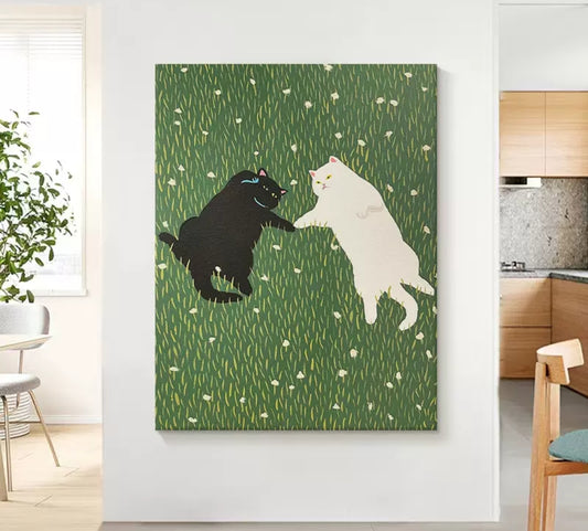 Onlookers Art | Oil Painting | Cattitude Oil Painting