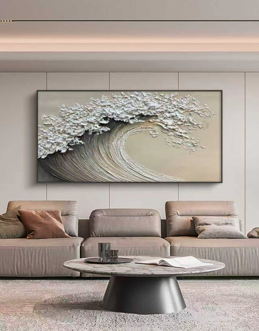 Pearl Wave Oil Painting