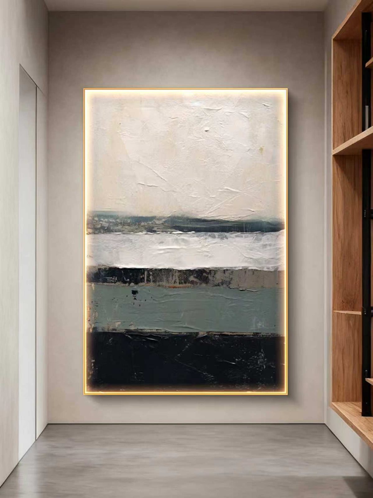 WhiteOCT Abstract Oil Painting