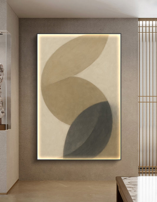 Onlookers Art | Oil Painting | Ovalappy Abstract Oil Painting