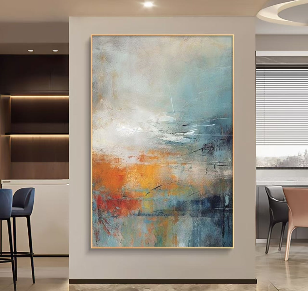 Onlookers Art | Oil Painting | Mikan Abstract Oil Painting