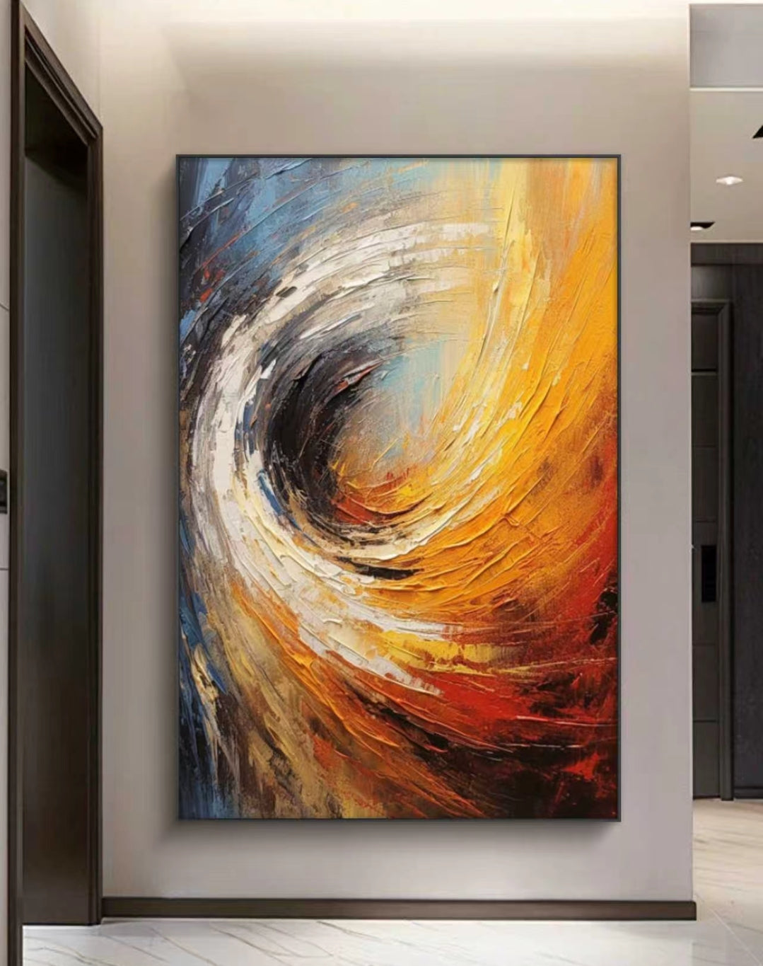 Spiral of Light Abstract Oil Painting
