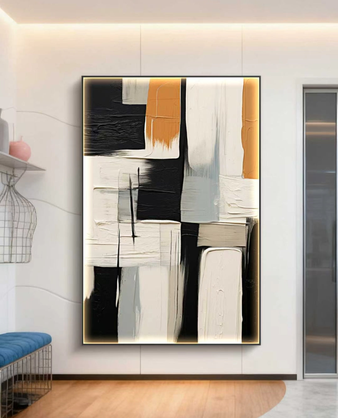 Modular Harmony Abstract Oil Painting