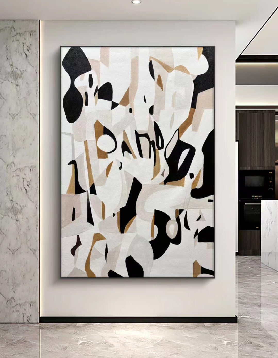 Rhythm Of Form Abstract Oil Painting