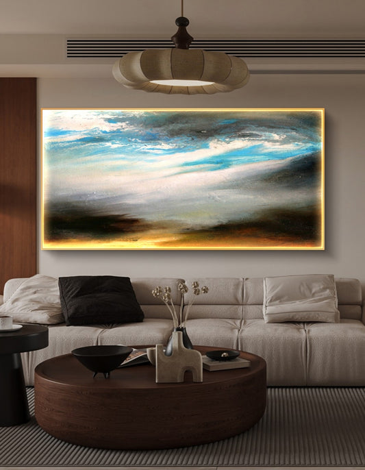 Onlookers Art | Oil Painting | Cloud Sky Abstract Oil Painting