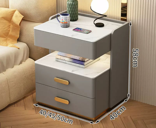 LeOza ベッドサイドテーブル