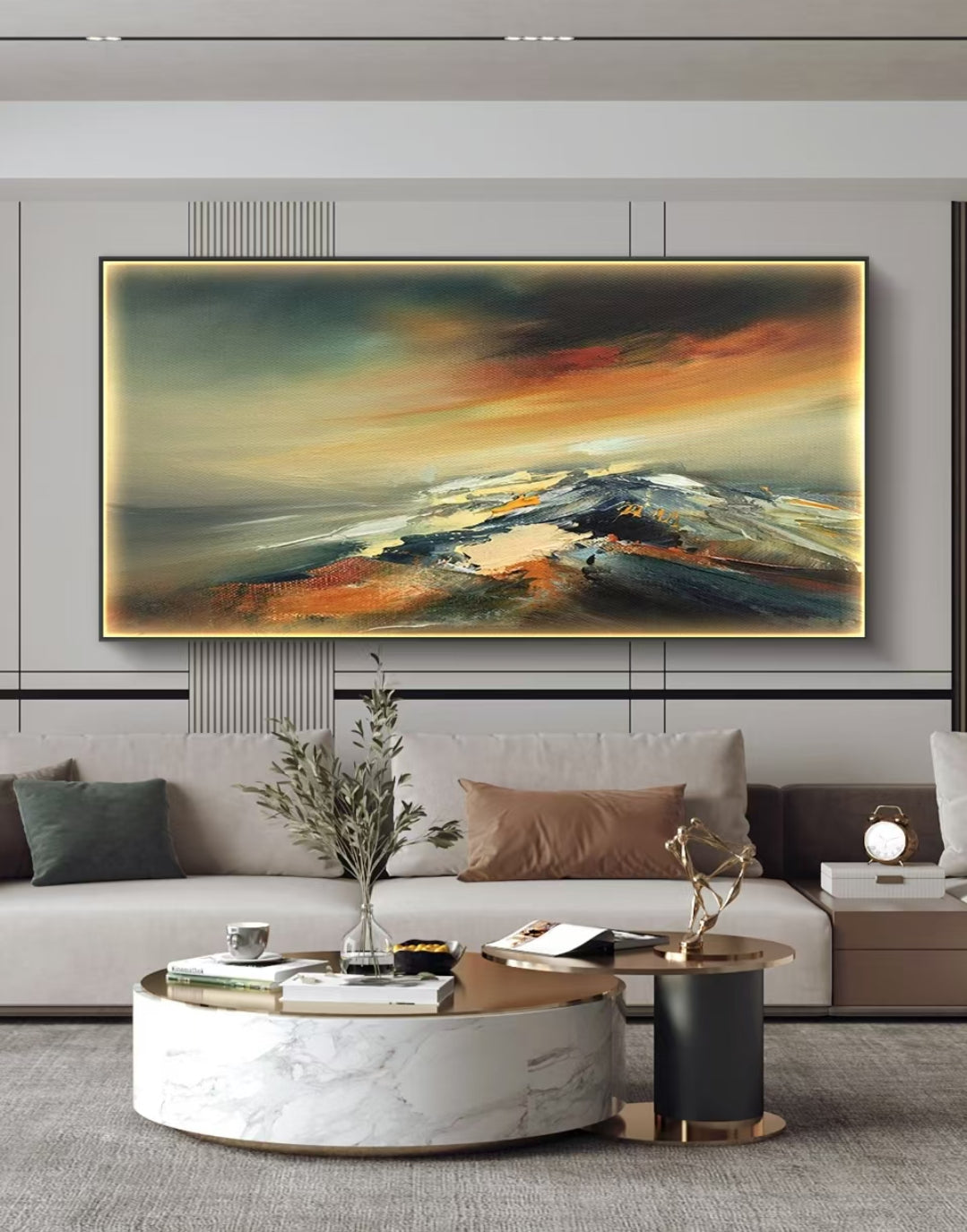 Onlookers Art | Oil Painting | Elevation Abstract Oil Painting