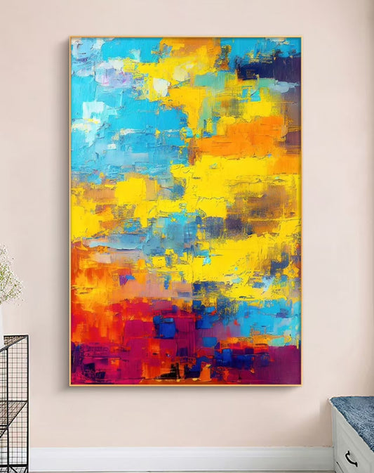 Onlookers Art | Oil Painting | Color Manifesto Abstract Oil Painting