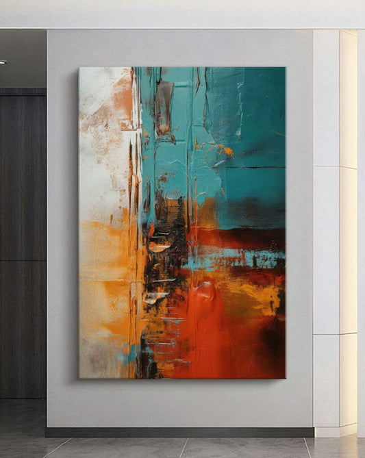 Onlookers Art | Oil Painting | Lava Tide Abstract Oil Painting