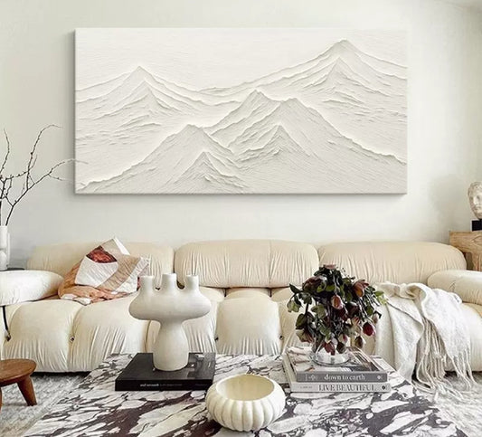 Onlookers Art | Oil Painting | SnoWy Mountain Oil Painting