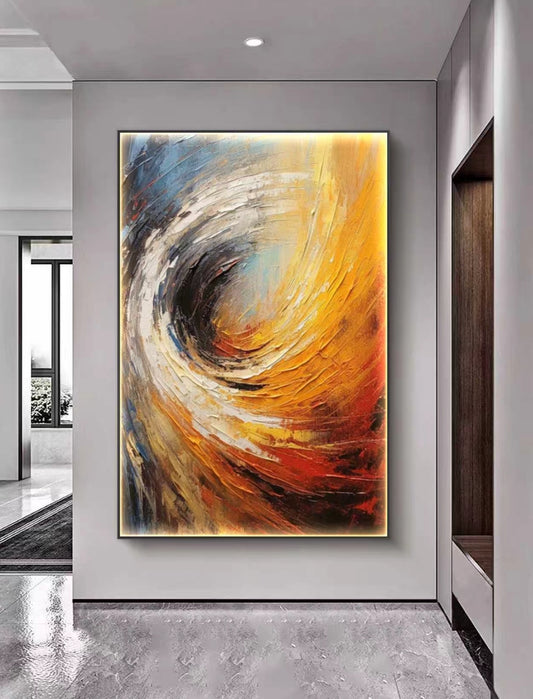 Onlookers Art | Oil Painting | Spiral of Light Abstract Oil Painting