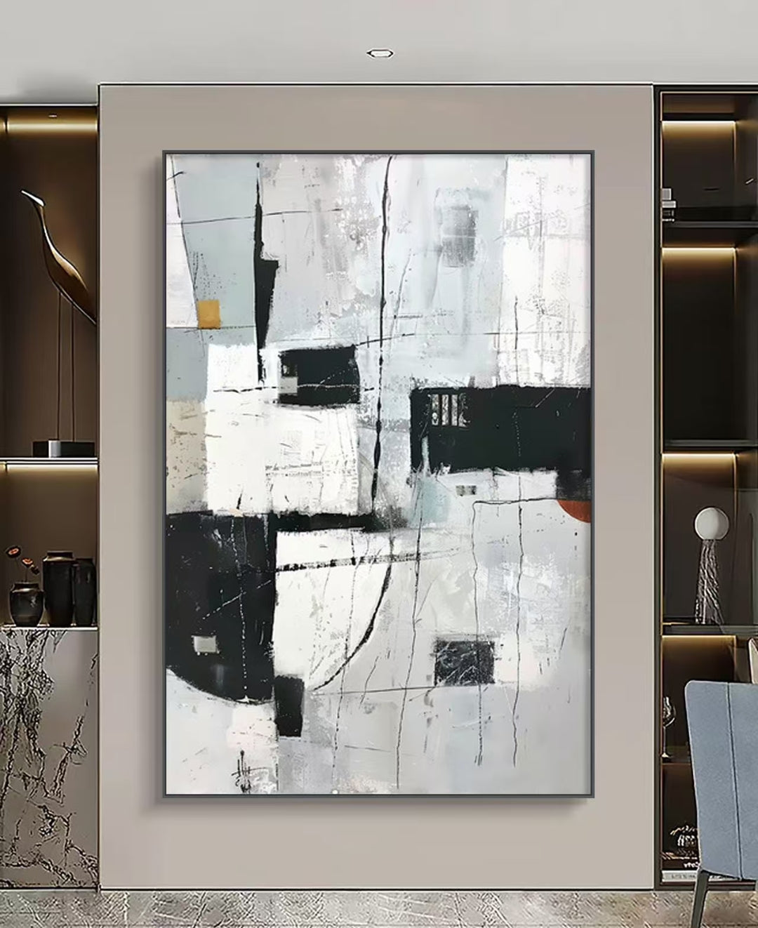 Onlookers Art | Oil Painting | Timeless Tone Abstract Oil Painting