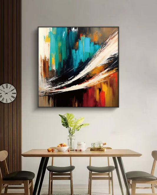 Onlookers Art | Oil Painting | Colora Abstract Oil Painting