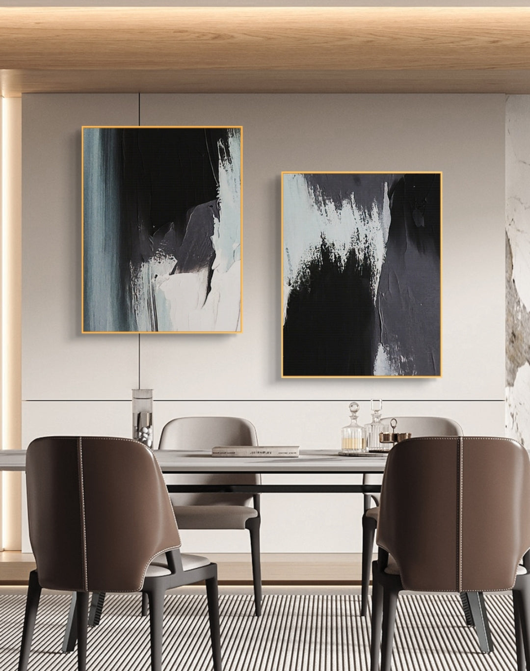 Onlookers Art | Oil Painting | Monovibe Abstract Oil Painting