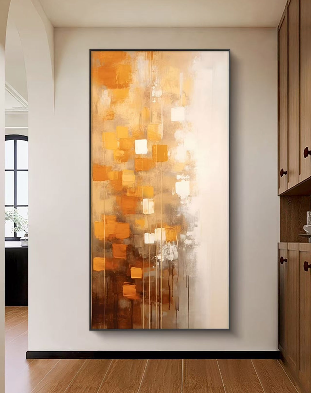 Citrus Bloom Abstract Oil Painting