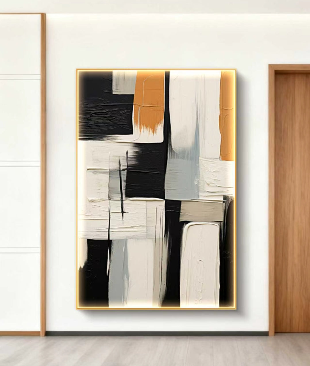 Modular Harmony Abstract Oil Painting