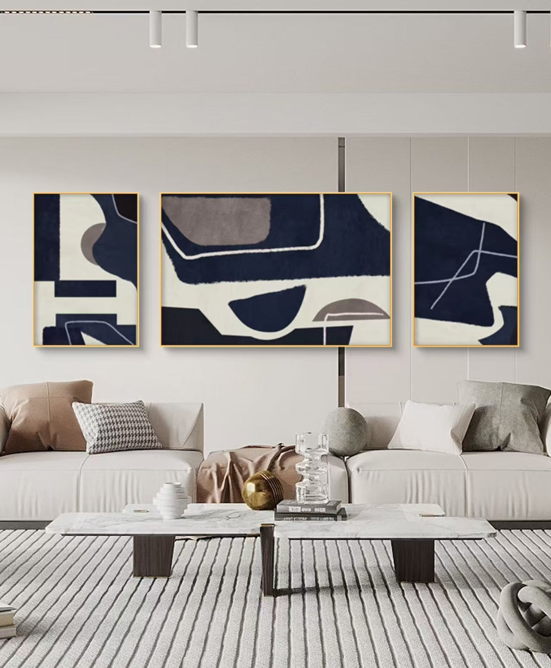 Onlookers Art | Unique Art | Blueform Abstract Oil Painting