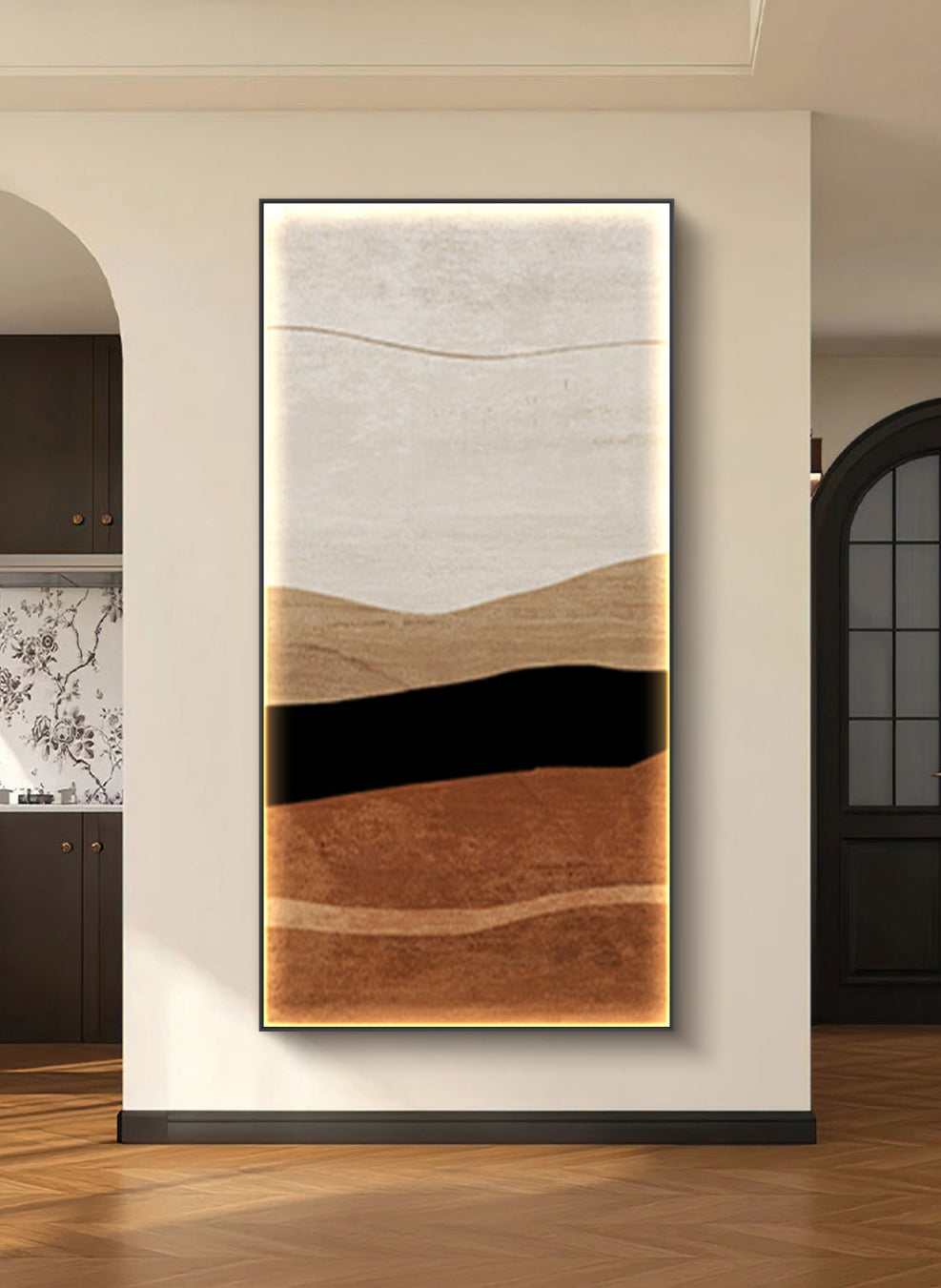 Warm Foundations Abstract Oil Painting