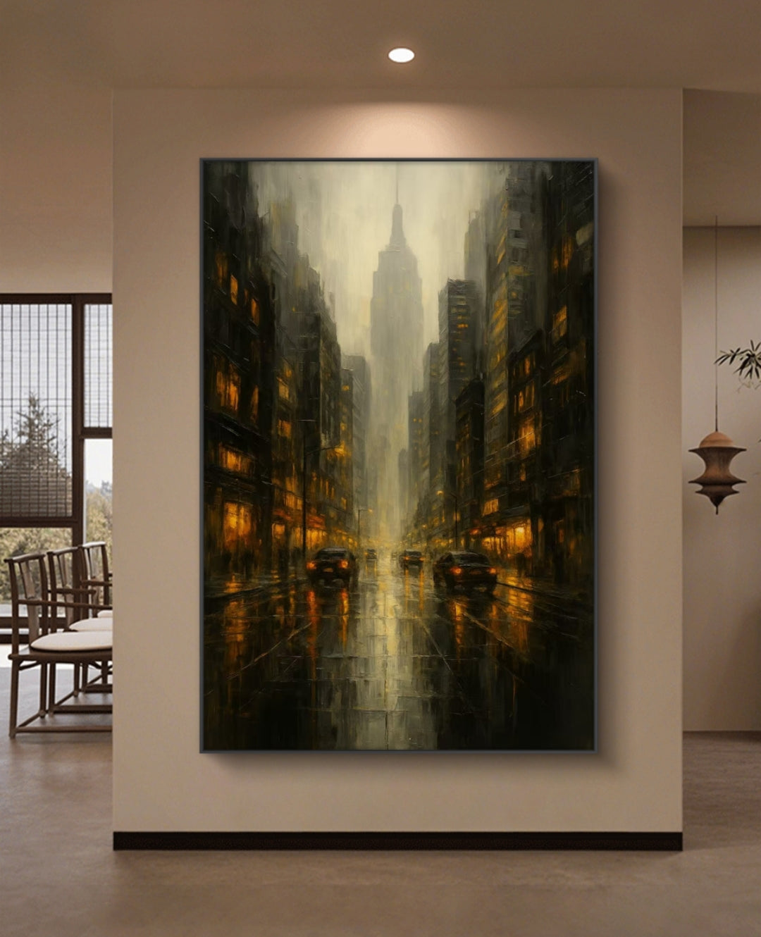 Onlookers Art | Oil Painting | Skyscrape Contemporary Art Oil Painting