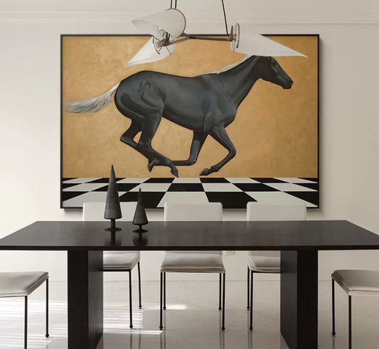 Onlookers Art | Art Painting | CoaL Horse Art Painting
