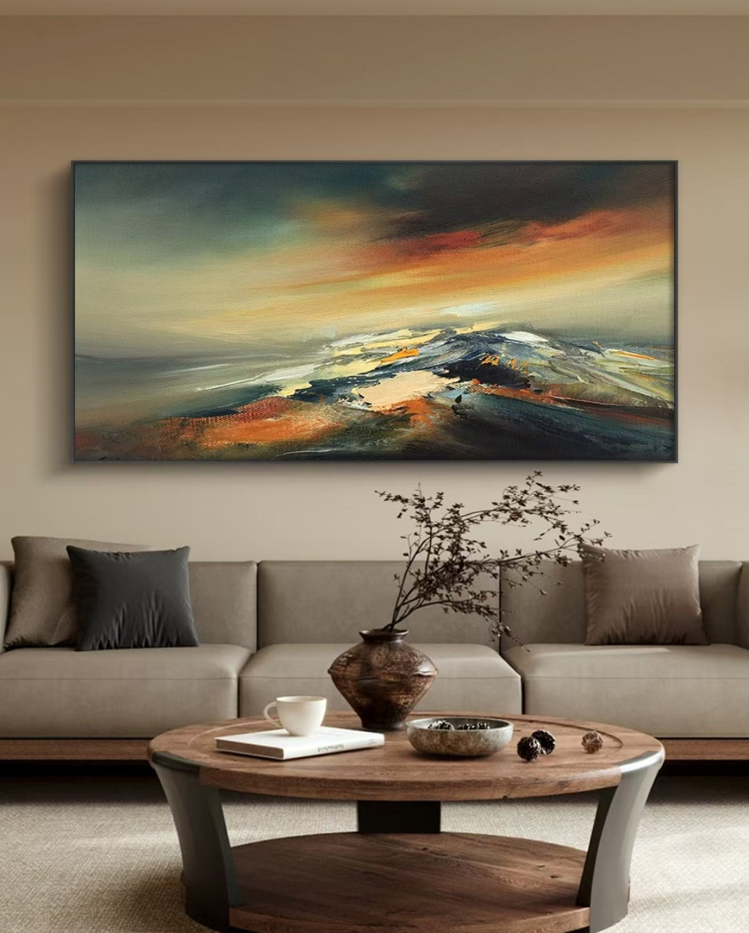 Onlookers Art | Oil Painting | Elevation Abstract Oil Painting