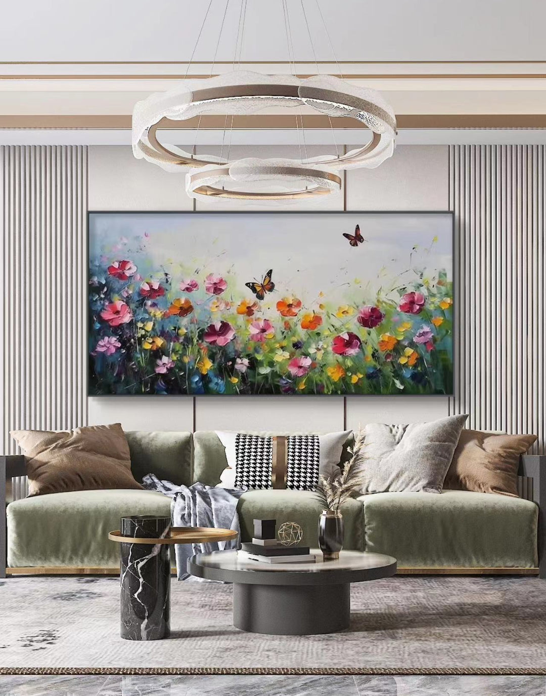 Onlookers Art | Oil Painting | Butterfly Bloom Oil Painting