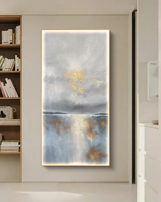 Onlookers Art | Oil Painting | Lustre & Light Abstract Oil Painting