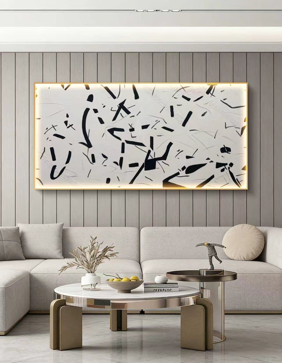 Noire Abstract Oil Painting