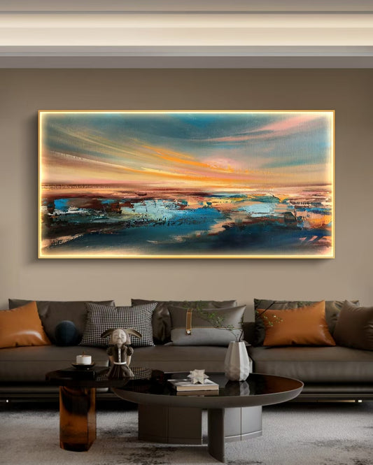 Onlookers Art | Oil Painting | Skyrun Abstract Oil Painting