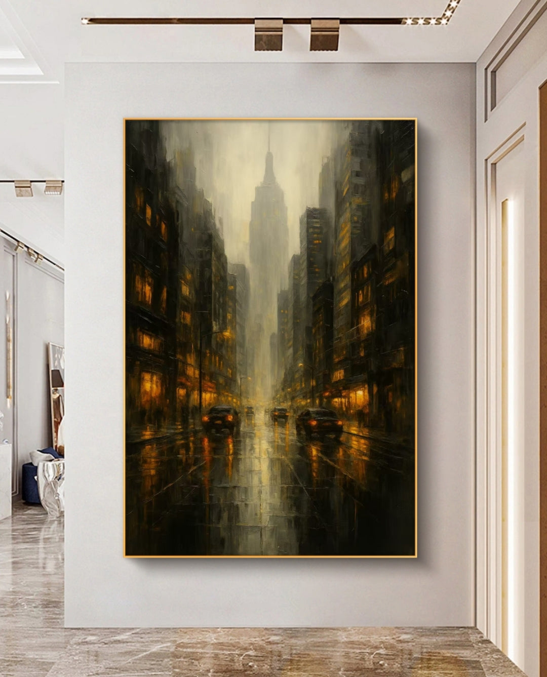 Onlookers Art | Oil Painting | Skyscrape Contemporary Art Oil Painting