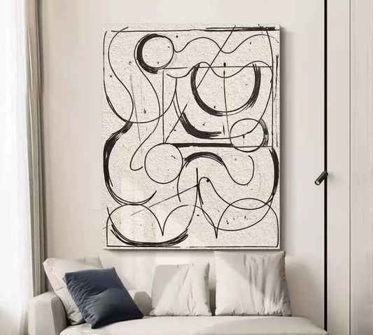 Onlookers Art | Oil Painting | Ichika Abstract Oil Painting