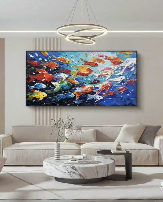 Dance of the Fishes Oil Painting