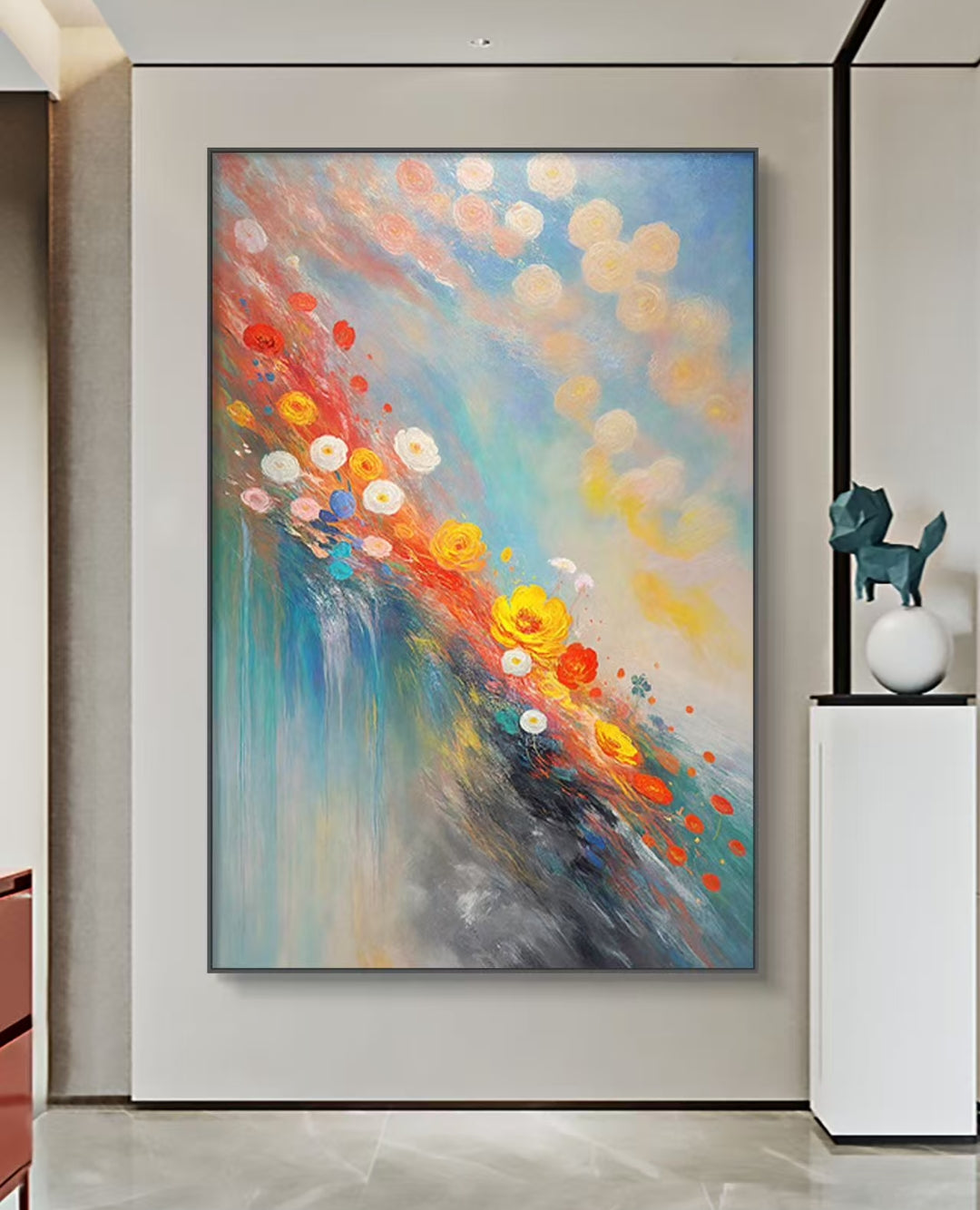 Onlookers Art | Oil Painting | Flower Strike Oil Painting