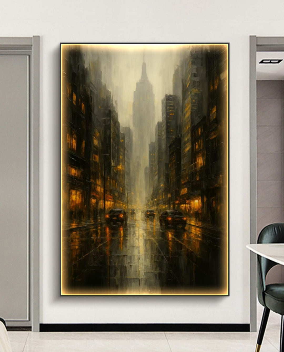 Onlookers Art | Oil Painting | Skyscrape Contemporary Art Oil Painting