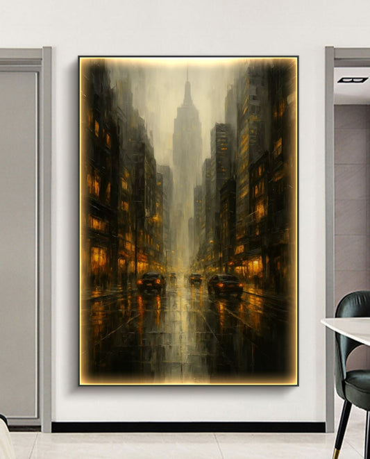 Onlookers Art | Oil Painting | Skyscrape Contemporary Art Oil Painting