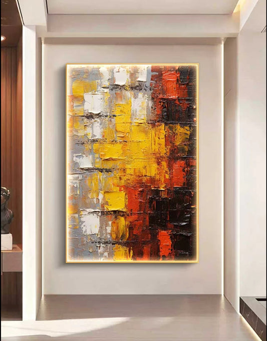 Onlookers Art | Oil Painting | Eternal Glow Abstract Oil Painting