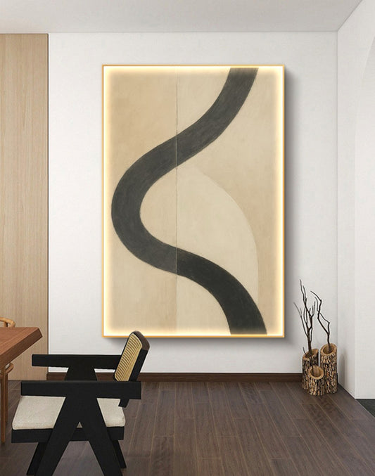 Onlookers Art | Oil Painting | Curvature Abstract Oil Painting