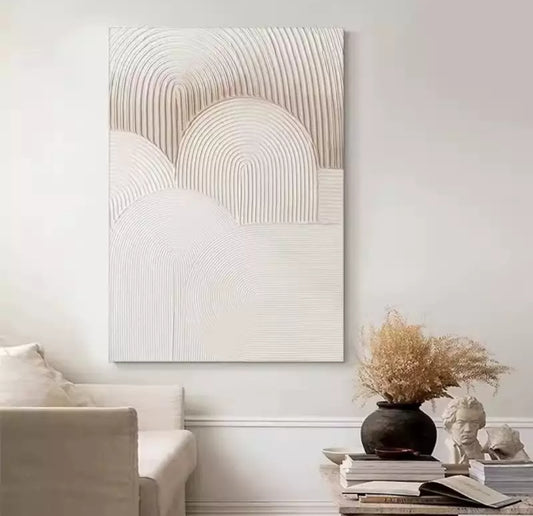 Onlookers Art | Oil Painting | Linear Flow Abstract Oil Painting