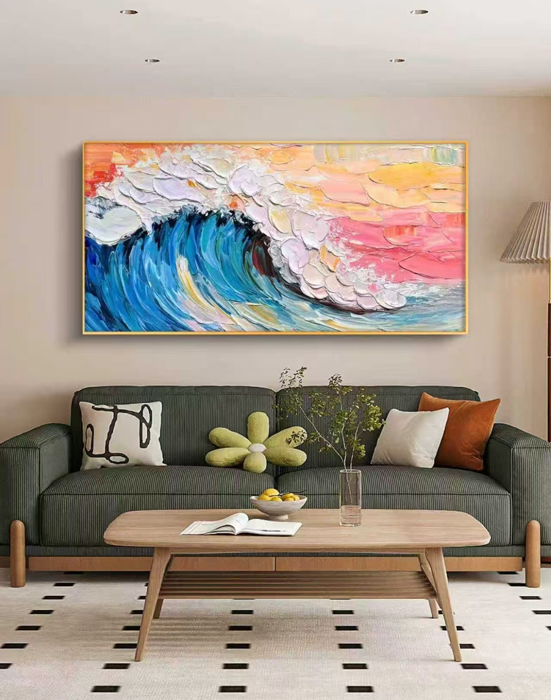 Color Surge Abstract Oil Painting