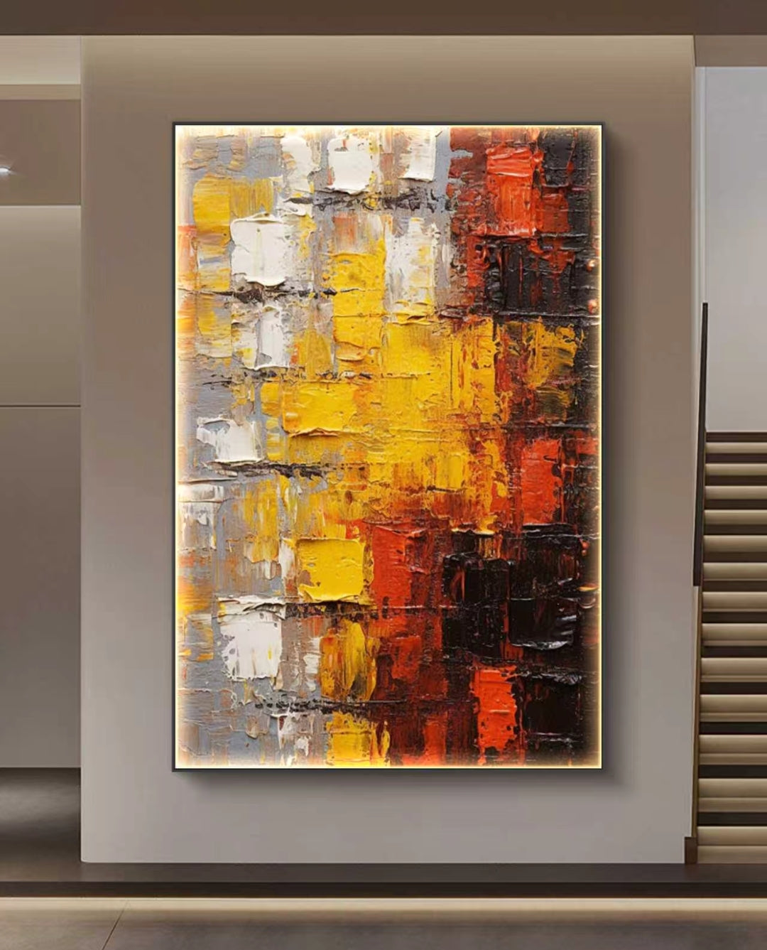 Eternal Glow Abstract Oil Painting