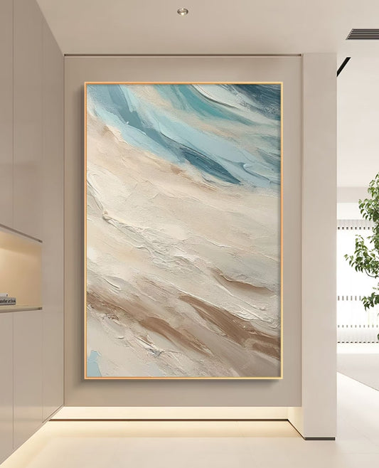 Onlookers Art | Oil Painting | Serene Horizon Abstract Oil Painting