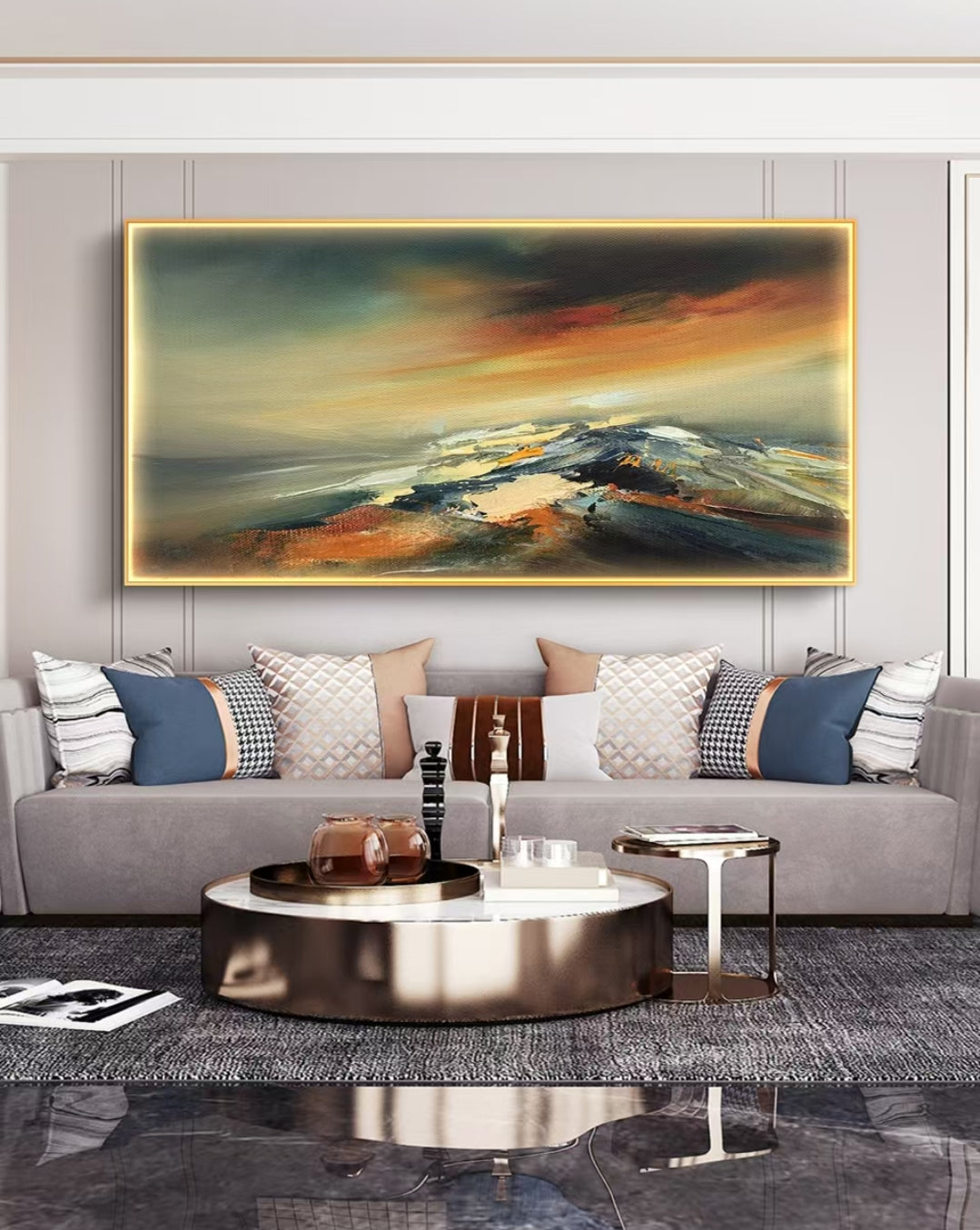 Onlookers Art | Oil Painting | Elevation Abstract Oil Painting