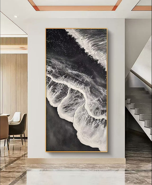Onlookers Art | Oil Painting | Cloud Wave Abstract Oil Painting